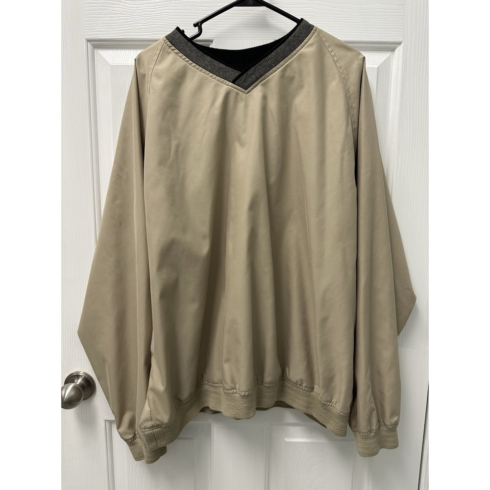 Ivy Crew V Neck Pullover Windbreaker Men's XL Stained Read